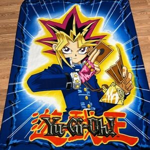 Vintage 1996 Yu-gi-oh fleece blanket